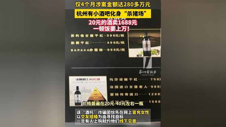 20元的酒卖1688元,一顿饭要上万!