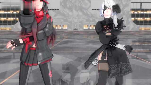 【战双帕弥什/尼尔机械纪元MMD】2B&露西亚红莲【Killer lady】