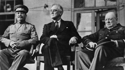 1943年德黑兰会议，面对出尔反尔的丘吉尔，斯大林和罗斯福都无法忍受