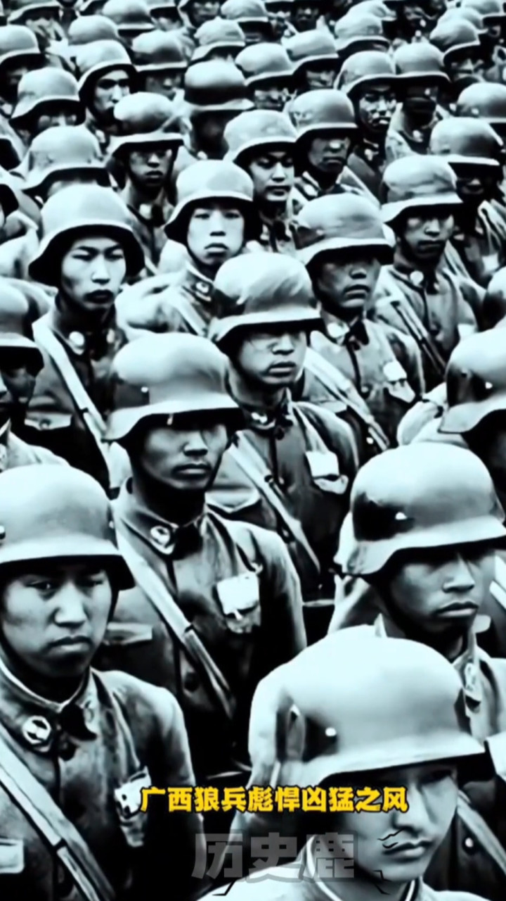 淞沪会战期间,广西6万狼兵出征,回来只剩下一堆头盔