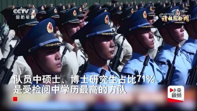 高颜值高学历的“学霸”方队亮相 研究生占比71%