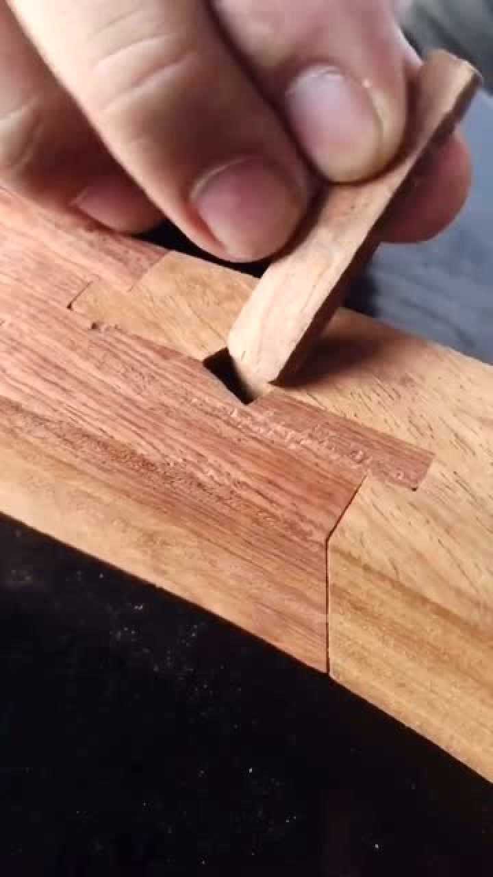 传统的卯榫工艺,楔钉榫就是这样的