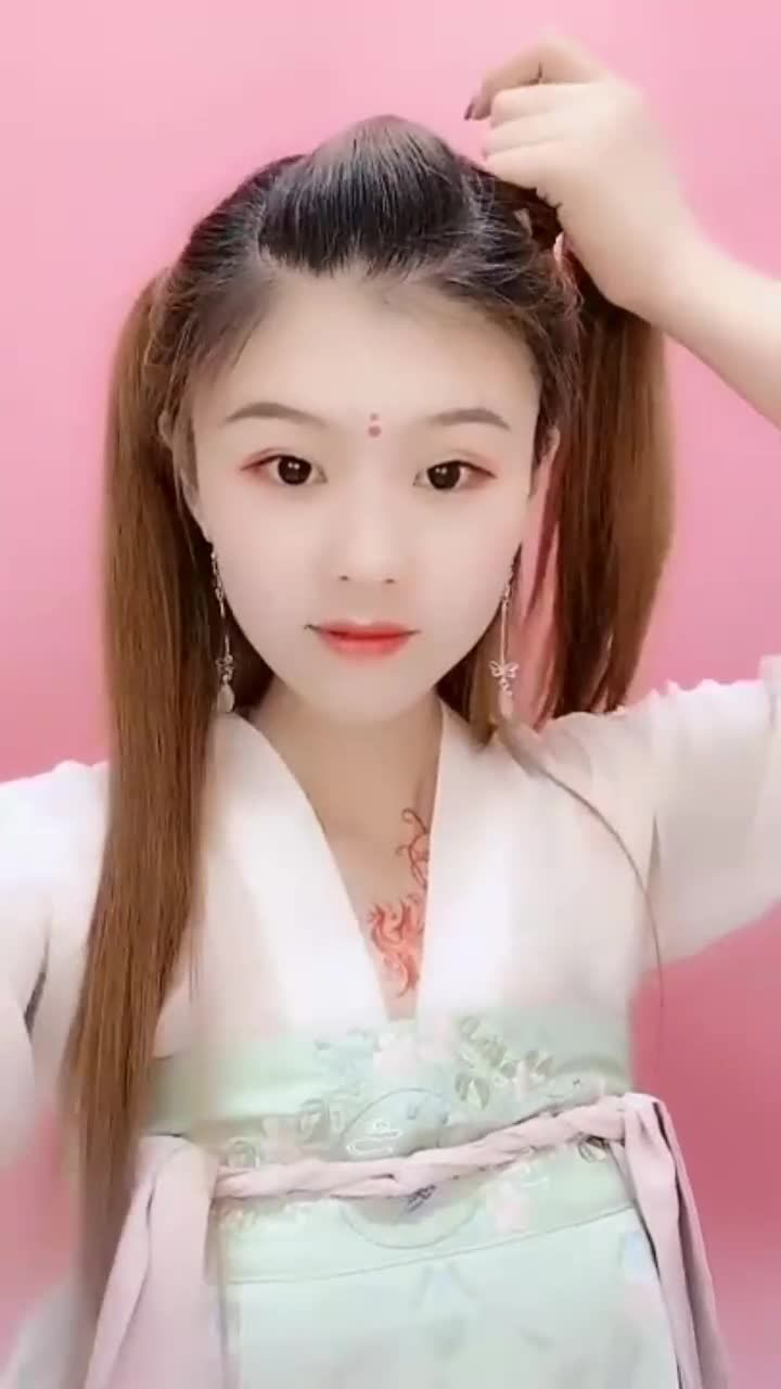 想自己扎汉服古装发型并不难,不需要假发,手残党也能学会