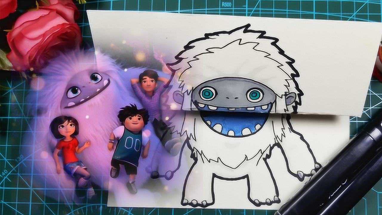 雪人奇缘大毛的嘴里能装下多少东西一张趣味手工折纸告诉你答案