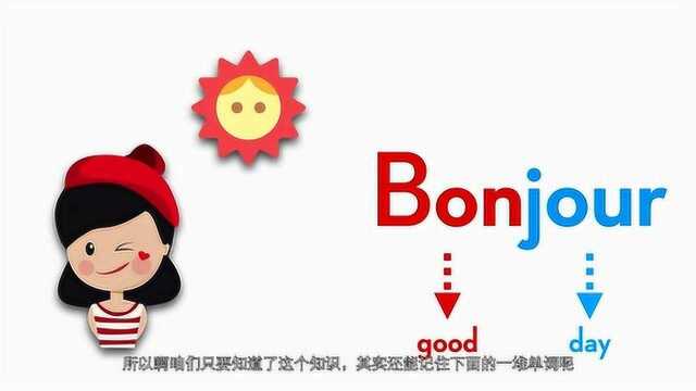 贱贱有词,今日单词bonjour,学会很实用哦