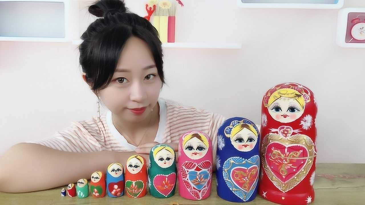 试玩“俄罗斯套娃”，一共套了10层，这到底是怎么做到的_高清