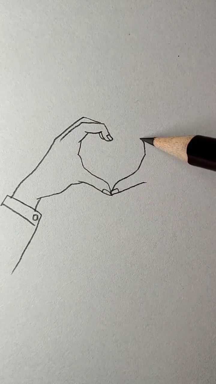 比心简笔画教程来了,有兴趣的赶紧学起来_腾讯视频