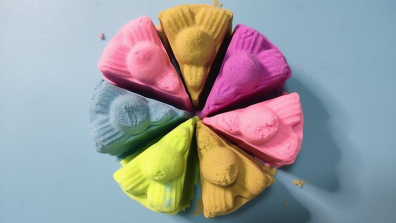 五彩蛋糕 百变水晶泥粘土彩泥玩具手工制作教程大全