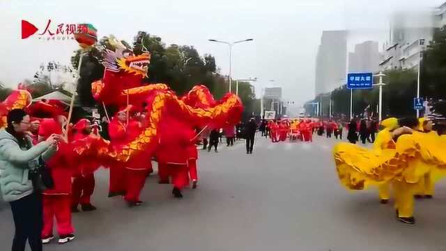 湖北屈原故里传统民俗“赶场子”庆祝腊八节