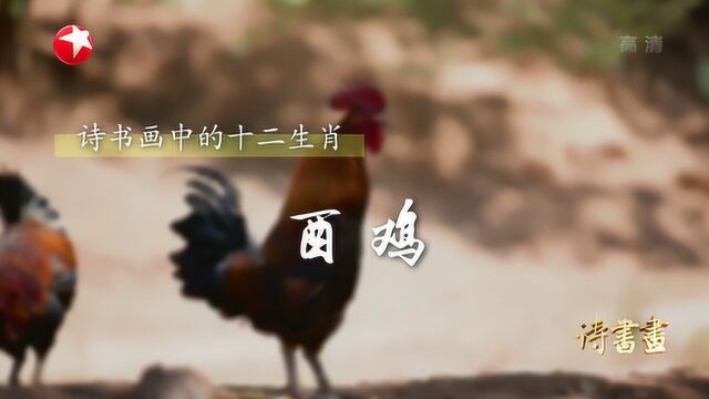 诗书画十二生肖ⷮŠ酉鸡 古人偏爱鸡 谐音吉 比作德禽 20200121