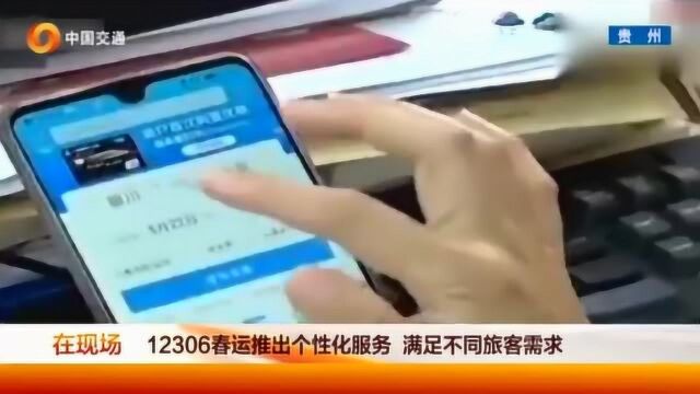 12306春运推出个性化服务,满足不同旅客需求
