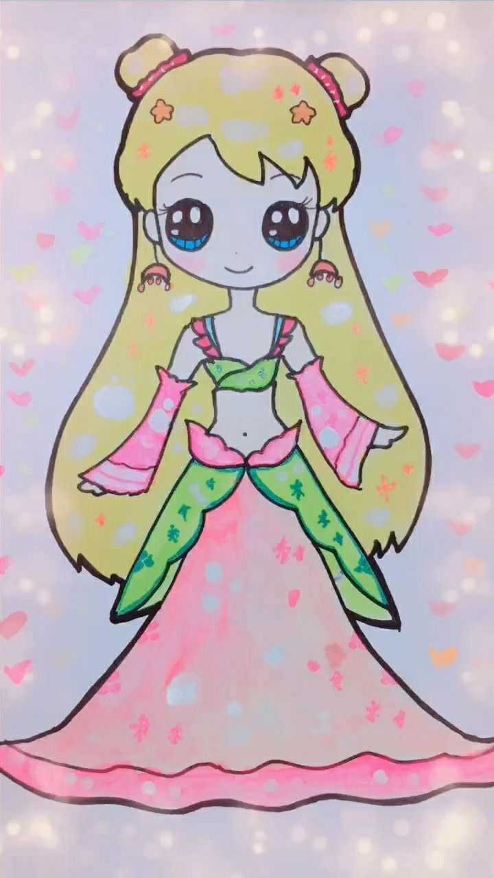 美丽仙女简笔画第一个超级好看