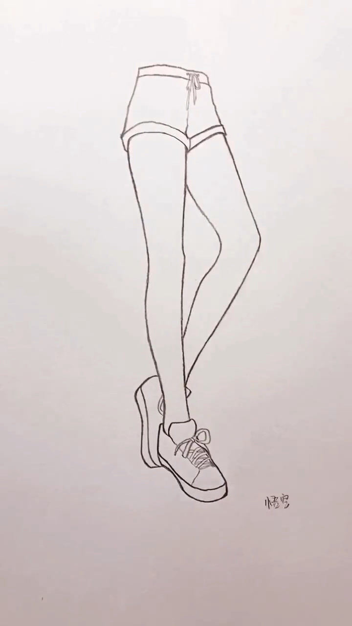 简单的教大家画个动漫腿你喜欢吗