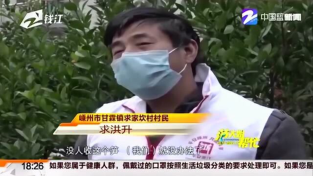 受疫情影响!浙江嵊州雷笋大量滞销 民警“兼职”销售