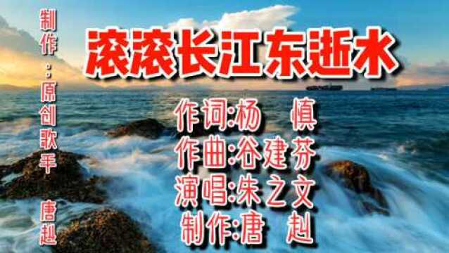 大衣哥朱之文成名曲《滚滚长江东逝水》,精选海岸海浪长江画册MV