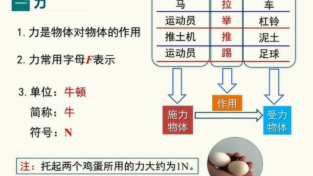 八下物理:【力】第1讲力及力的作用效果