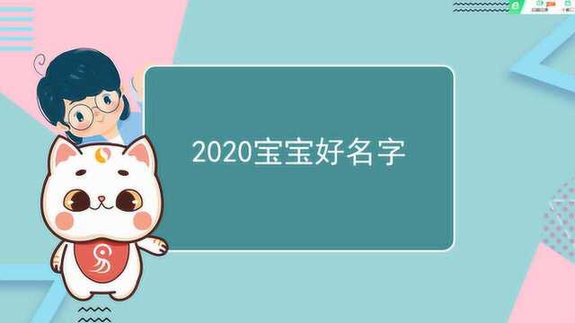 2020年宝宝好名字