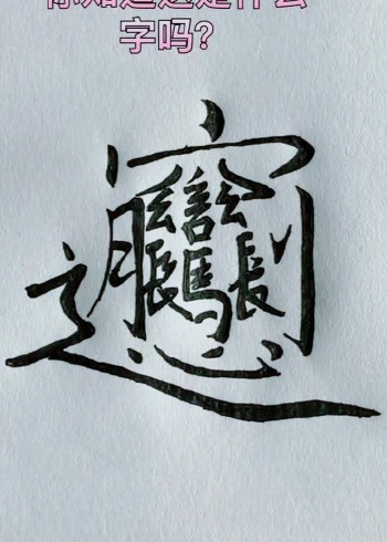 中国最难写的字,多达50几画!