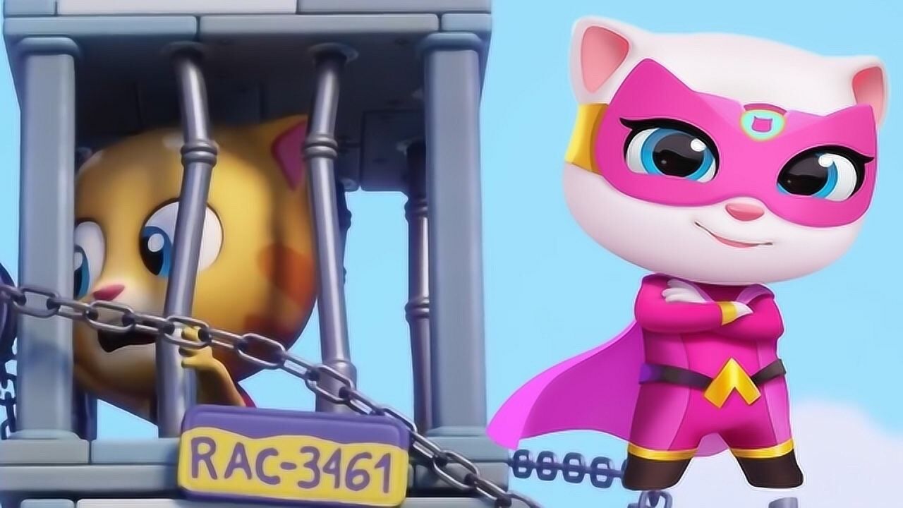 汤姆猫英雄小队跑酷游戏英雄安吉拉解救小伙伴金杰猫