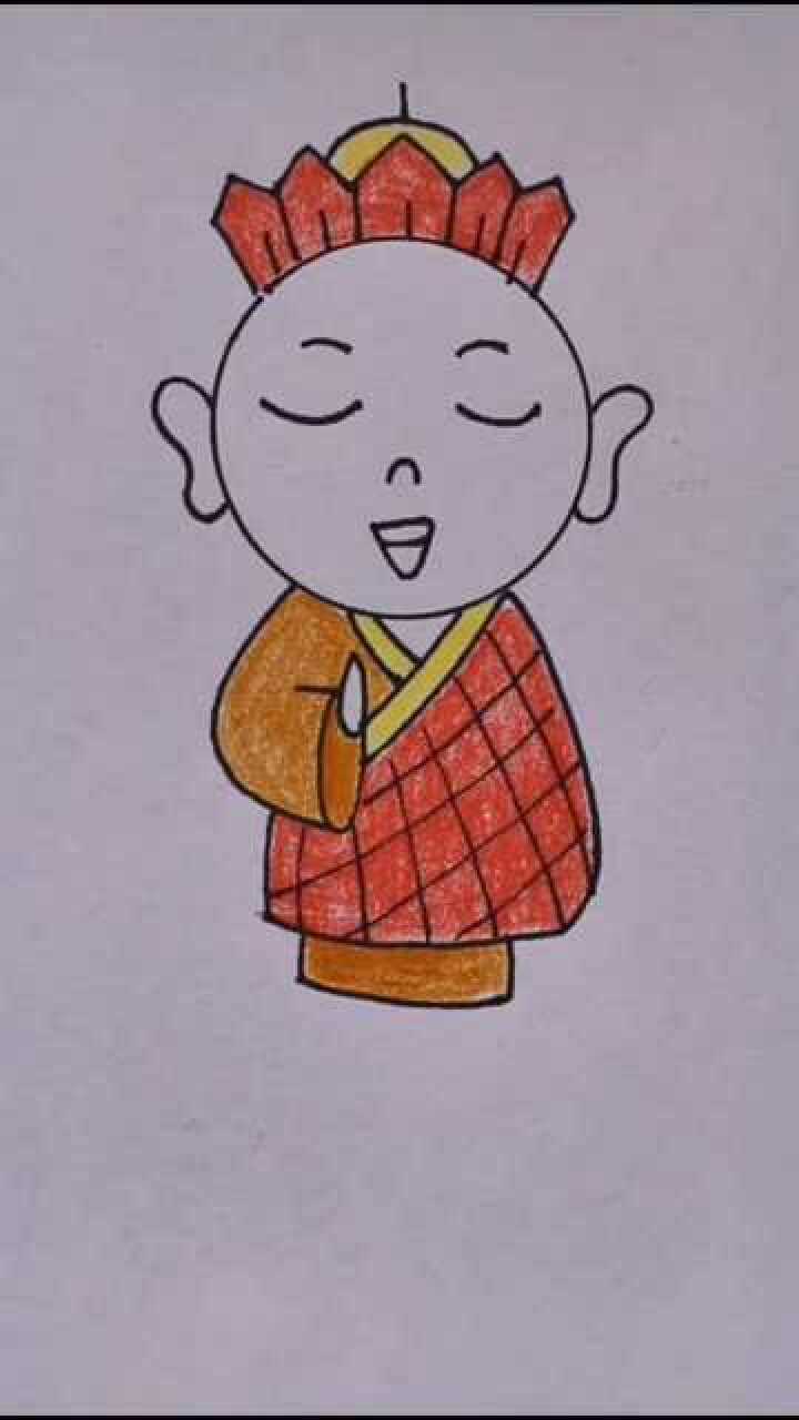 应大家的要求,画一个硬币版的西唐僧师傅,今天先发唐僧!