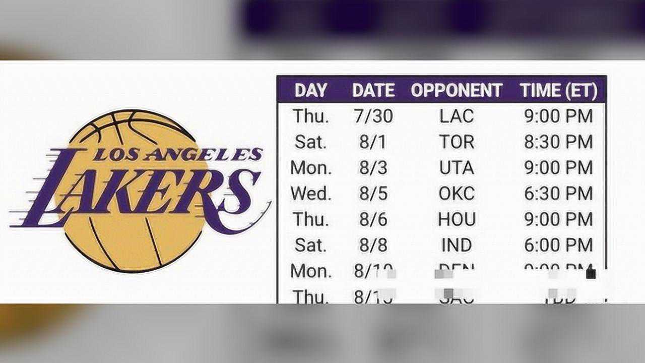 nba公布复赛赛程詹姆斯肖华几个意思上来就让我啃硬骨头