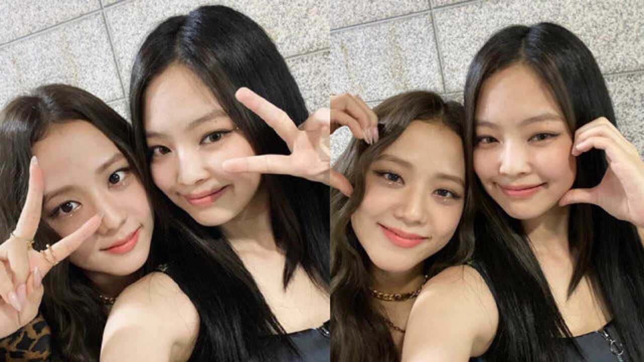 美女同框!智秀晒与jennie合照 两人终于比心成功