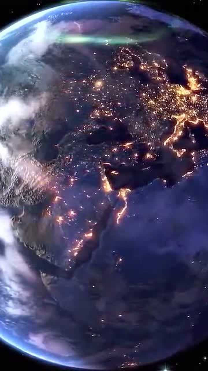 这可能是你第一次见过地球的自转和夜晚区域白天
