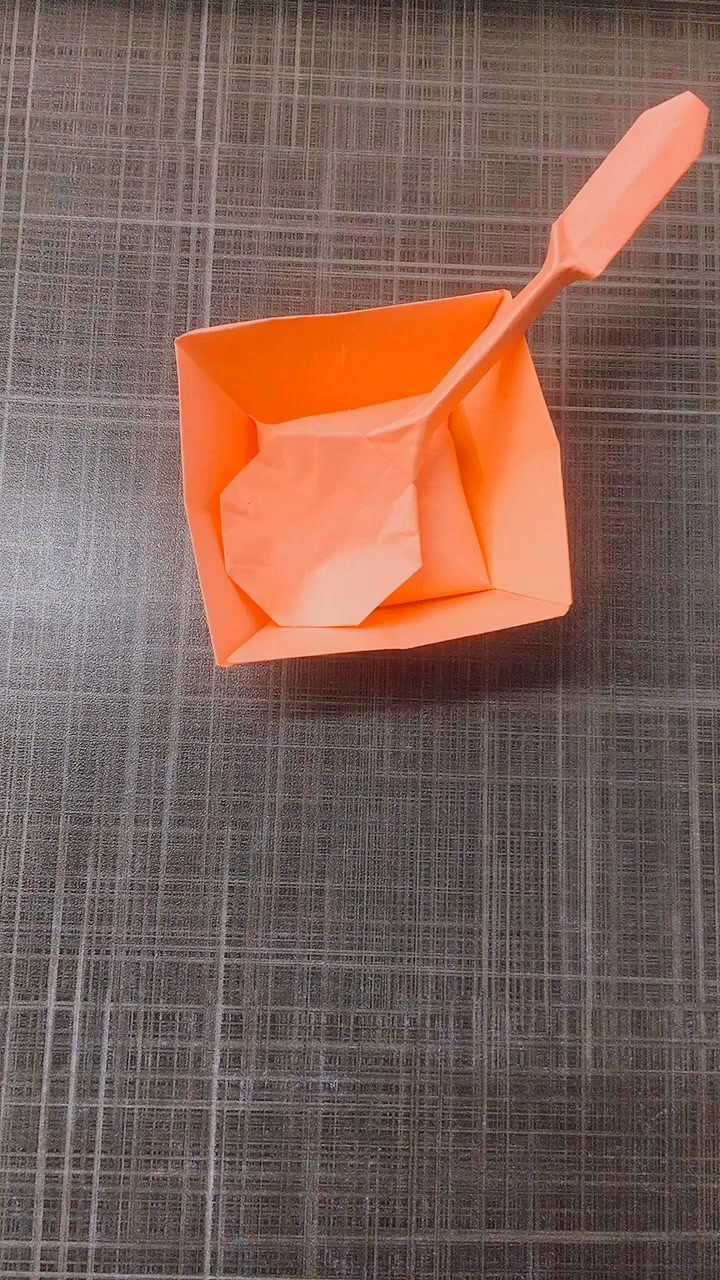 简单折纸碗图片