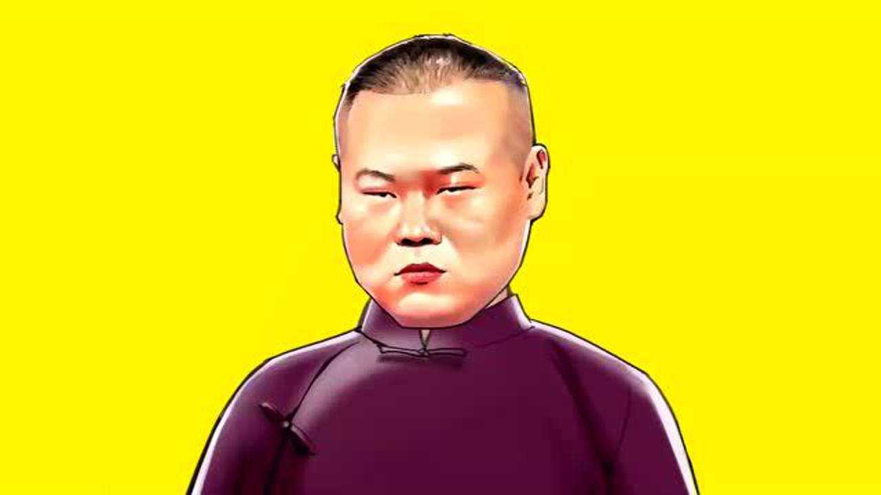 教你画岳云鹏,明星漫画形象绘画过程分享