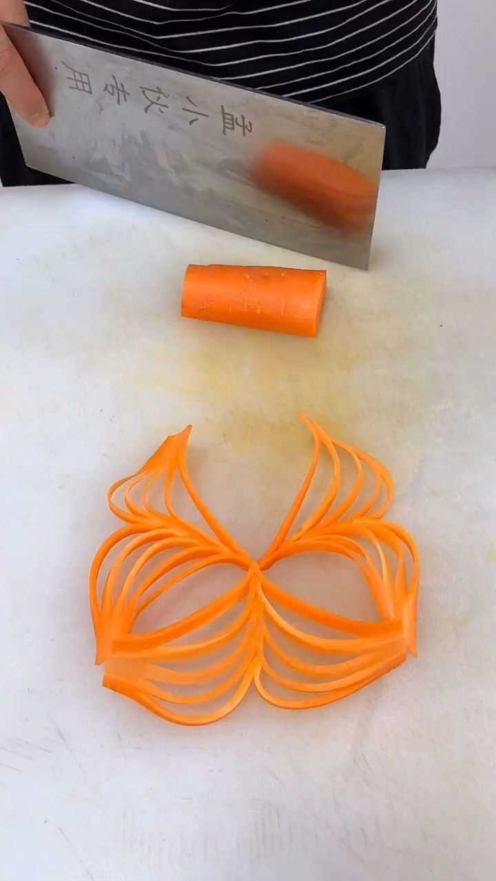用胡萝卜切花的手法是不是没毛病.