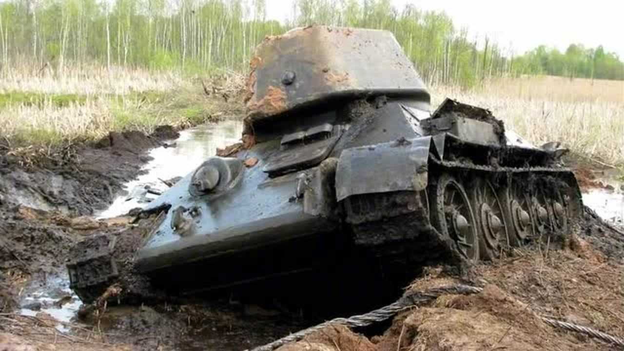 废弃的二战坦克合集之战车残骸