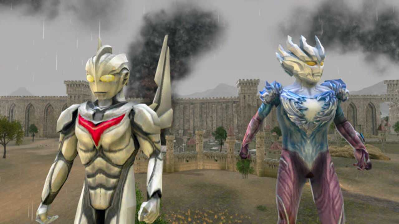 小旗游戏:赛迦奥特曼对战诺亚奥特曼,诺亚旧伤未愈不敌赛迦