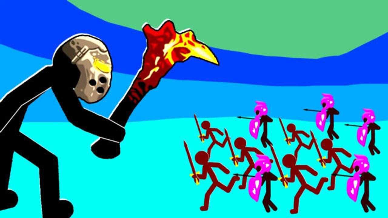 火柴人战争遗产又打了一晚僵尸法师丧尸太厉害了就是有点傻