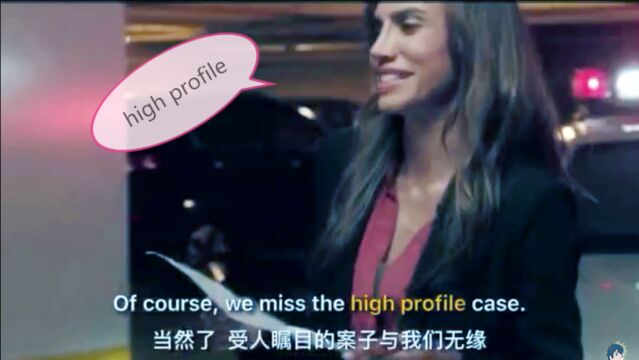 【美剧英语】High profile是什么意思?不要被表面意思迷惑了!