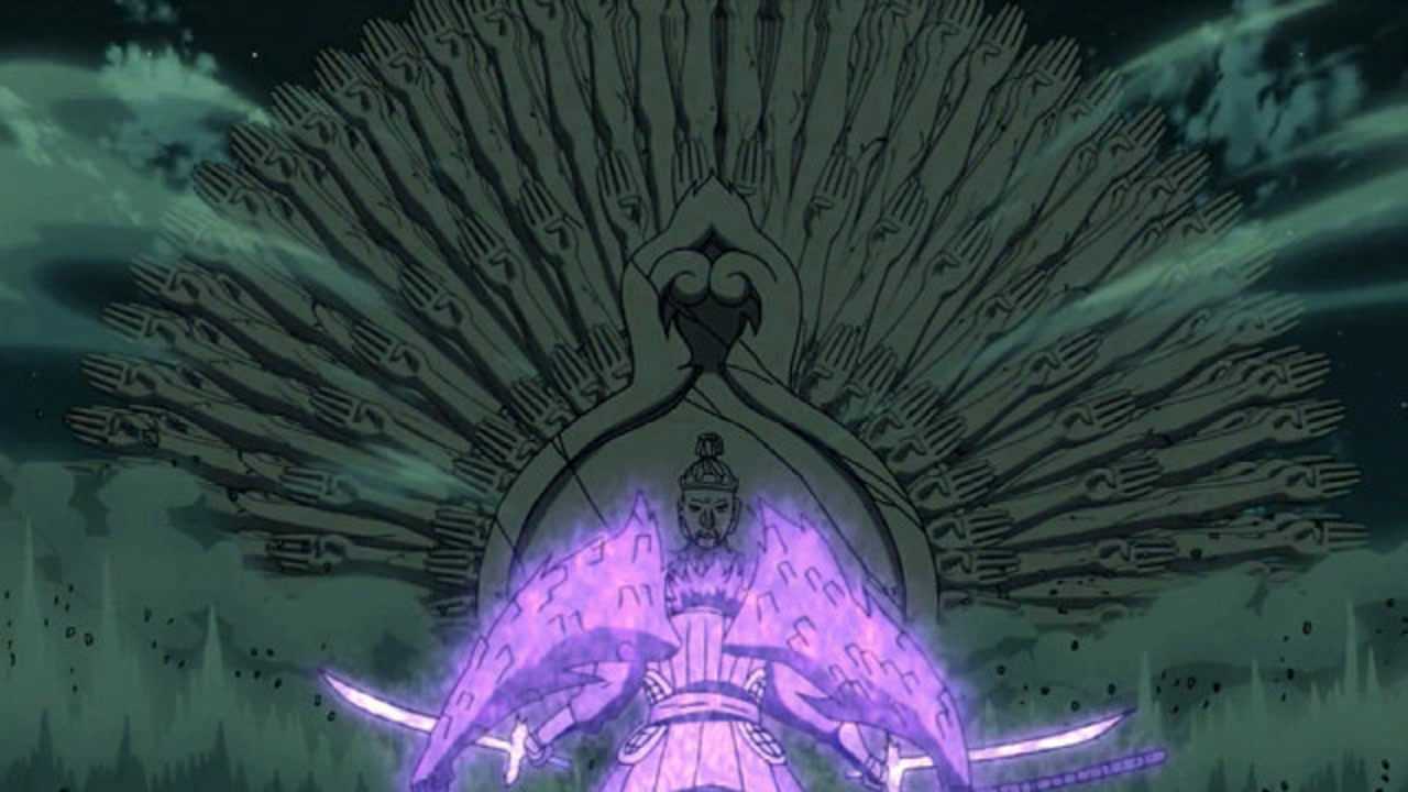 火影忍者 阿修罗对因陀罗,须佐刚大佛