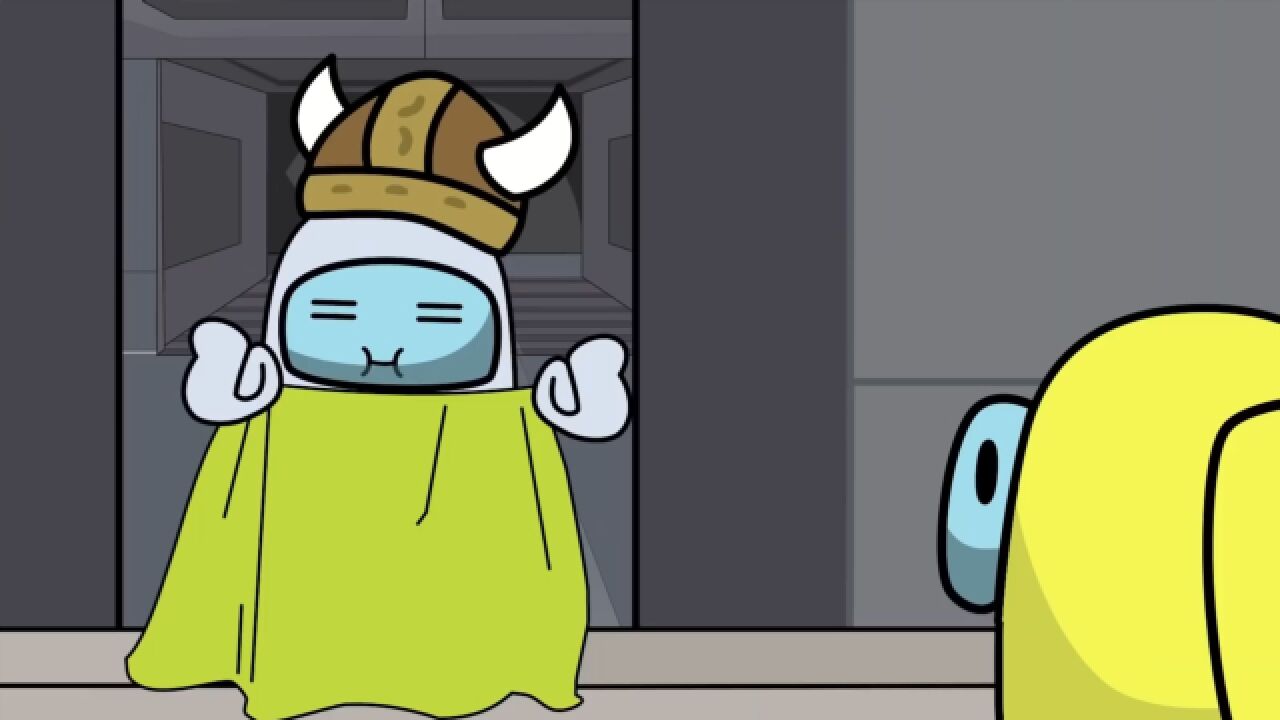 among us我们之中内鬼杀游戏 小白在飞船里玩起了魔术