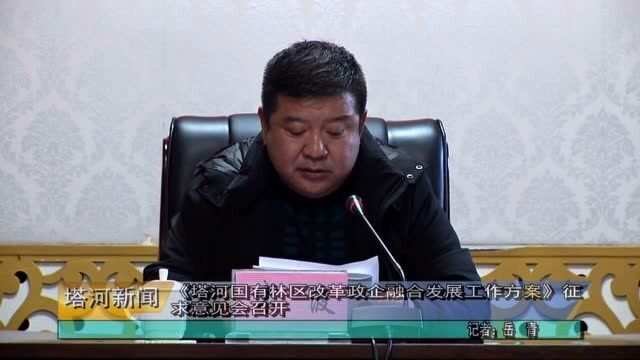 《塔河国有林区改革政企融合发展工作方案》征求意见会召开