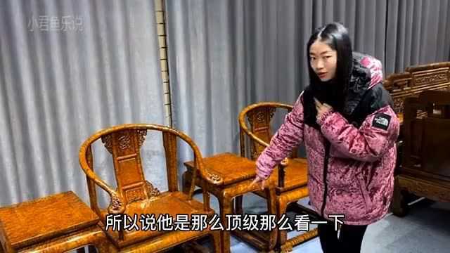 价值80万的龙宫椅做好了,花纹特别稀有罕见,小妹都不敢上去坐!