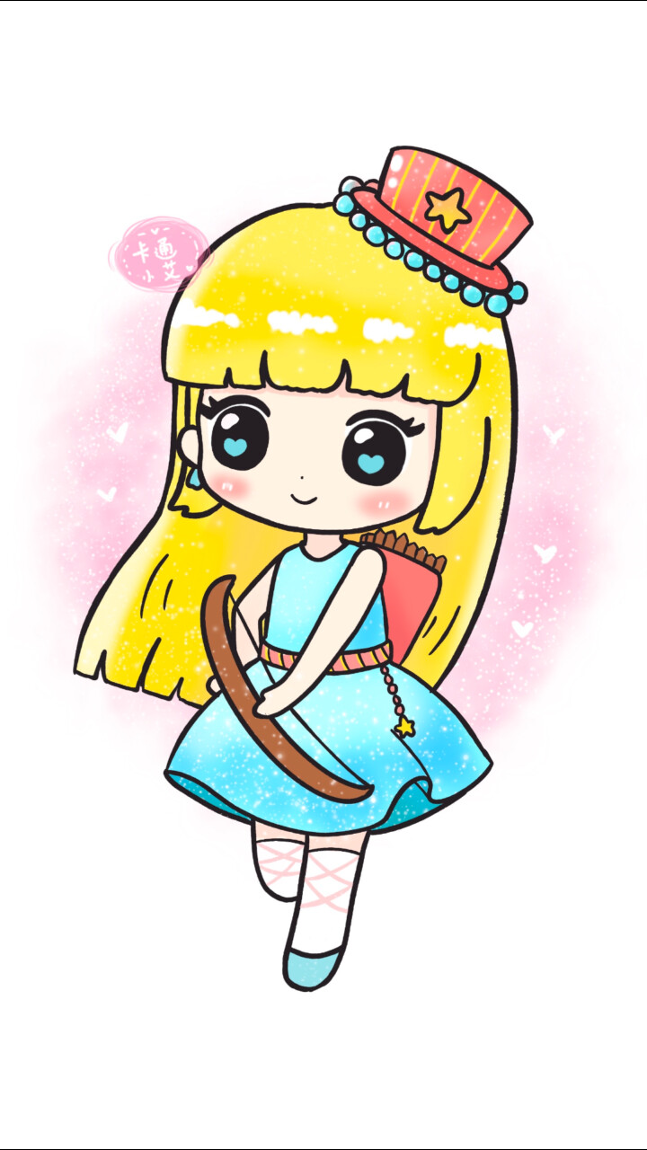 简笔画射手座 十二星座超萌 画画教程 卡通简笔画