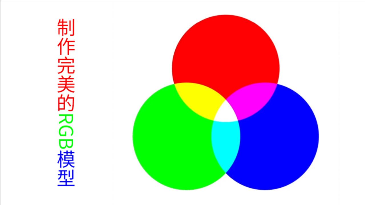 【ps实例教程】如何制作完美的rgb光的三原色模型 
