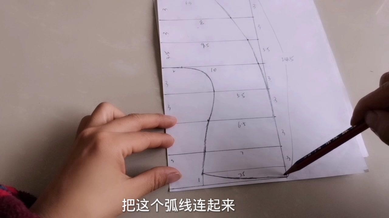 3637码手工懒人一脚蹬棉拖鞋家居鞋鞋样纸样