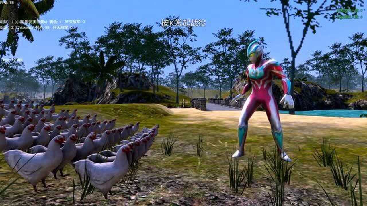 史诗战争模拟器1个银河奥特曼vs99名小鸡谁会取胜