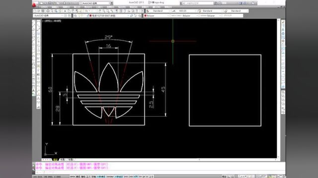 CAD绘图实例之三叶草