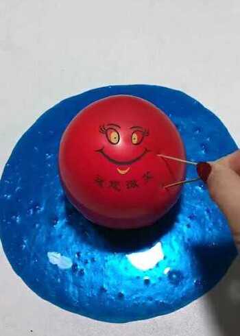 解压扎爆奶油气球