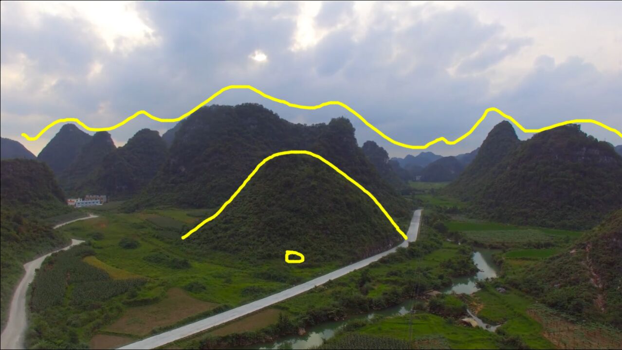 此地背靠大山,连绵不绝,藏风聚气的风水宝地!