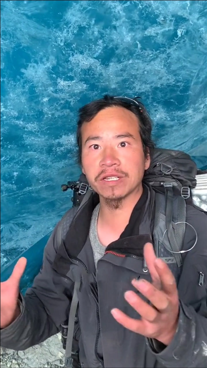 痛惜探险王冰川哥掉入冰川瀑布遇难家人这是他最好的归宿