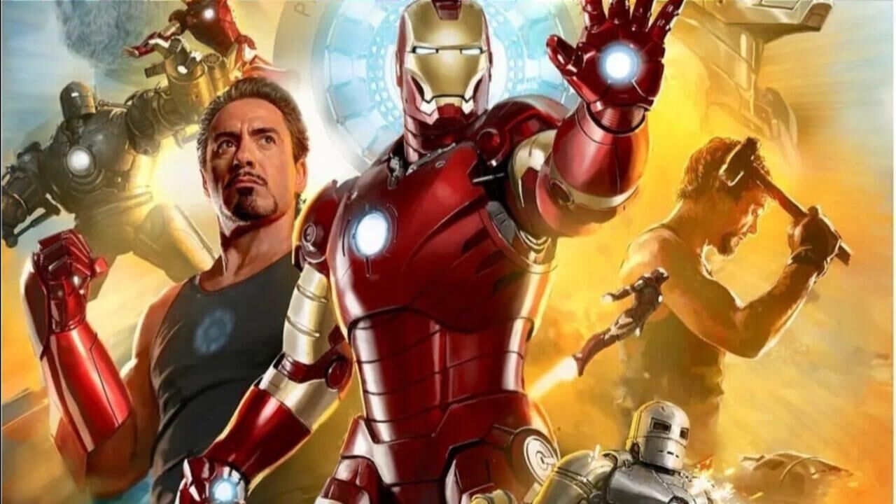 漫威电影钢铁侠1托尼史塔克制造出钢铁侠战甲