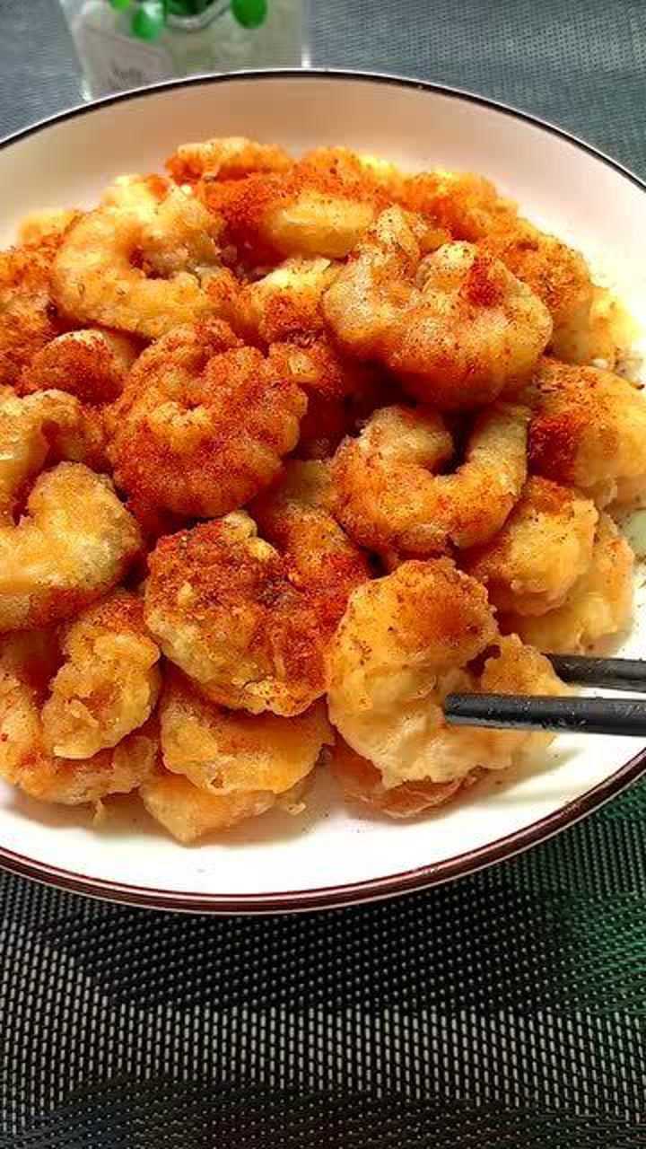 软炸虾仁做法,外酥里嫩好吃不腻,堪称极品美味宝贝厨房