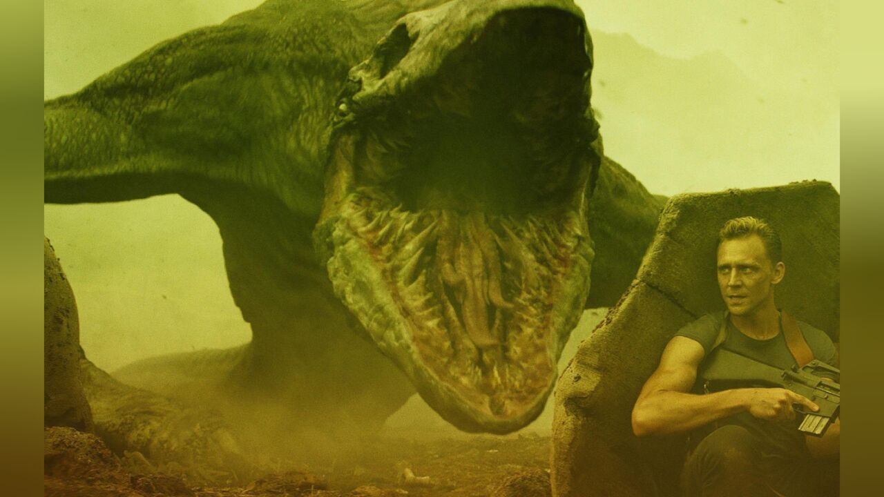 金刚骷髅岛地下恶魔之恐怖生物骷髅蜥蜴令观众万分恐惧下