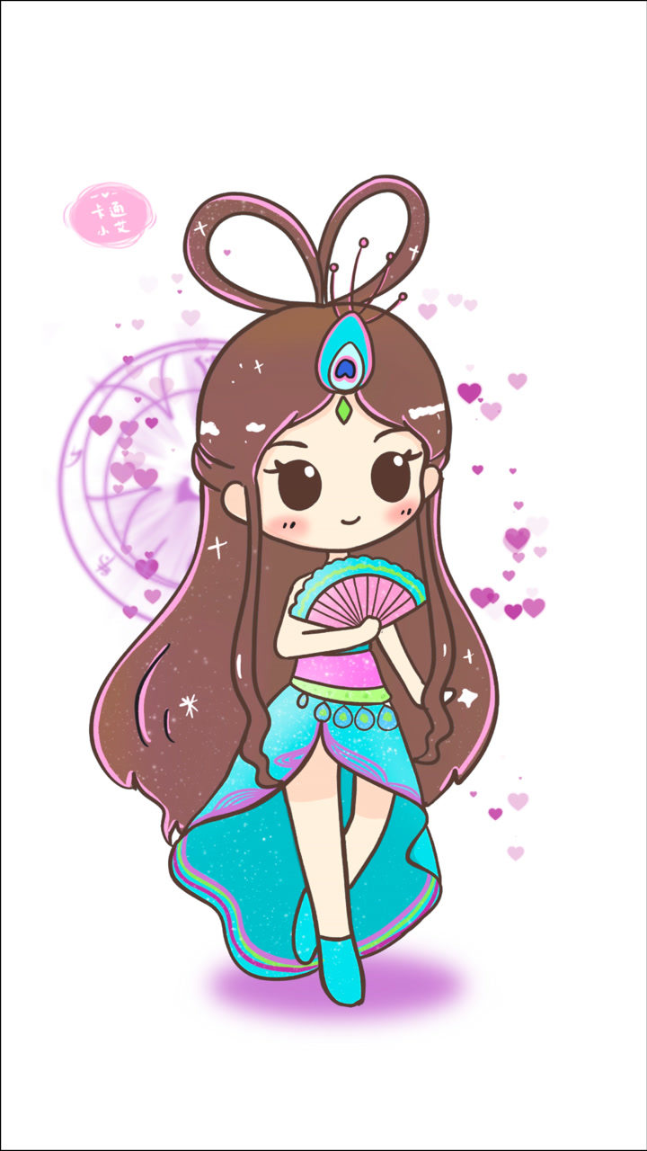 叶罗丽镜孔雀仙子 超萌萌卡通画画教程 简笔画叶罗丽仙子_腾讯视频